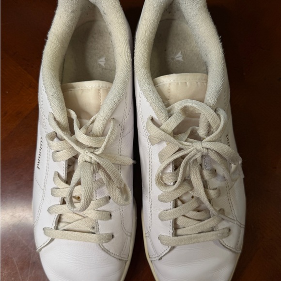 jjjound X Reebok White Leather Sneakers with Beige Laces
